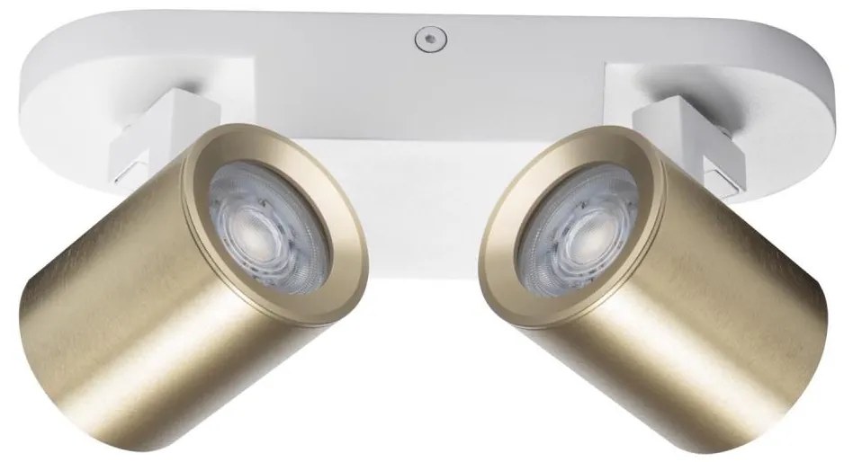 Kanlux 38965 - Bodové svietidlo LAURIN 2xGU10/10W/230V mosadz/biela