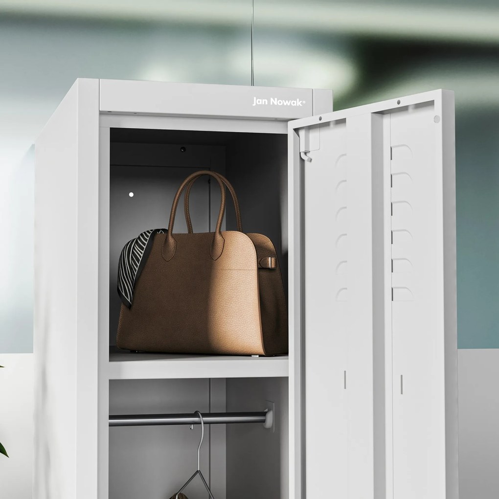 Pracovná kovová skriňa BHP sivá: KACPER II 1 Plus