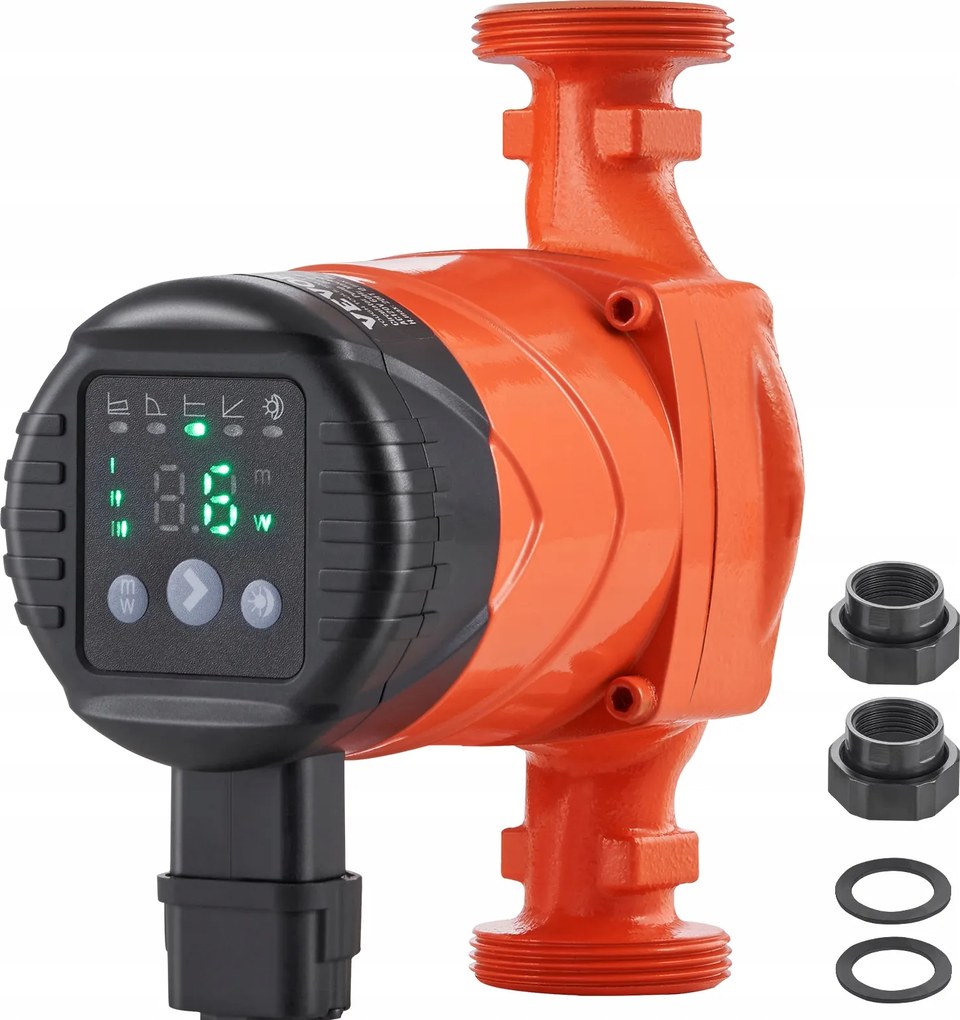 Vevor Obehové Vykurovacie Čerpadlo 220V 45W 60L Min Zdvíhanie 6 M Premium