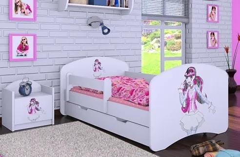 MAXMAX Detská posteľ so zásuvkou 160x80cm FUNNY GIRL