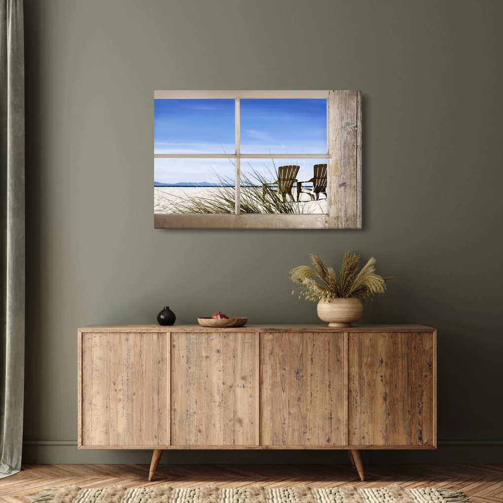 Obraz - Výhľad oknom (90x60 cm)
