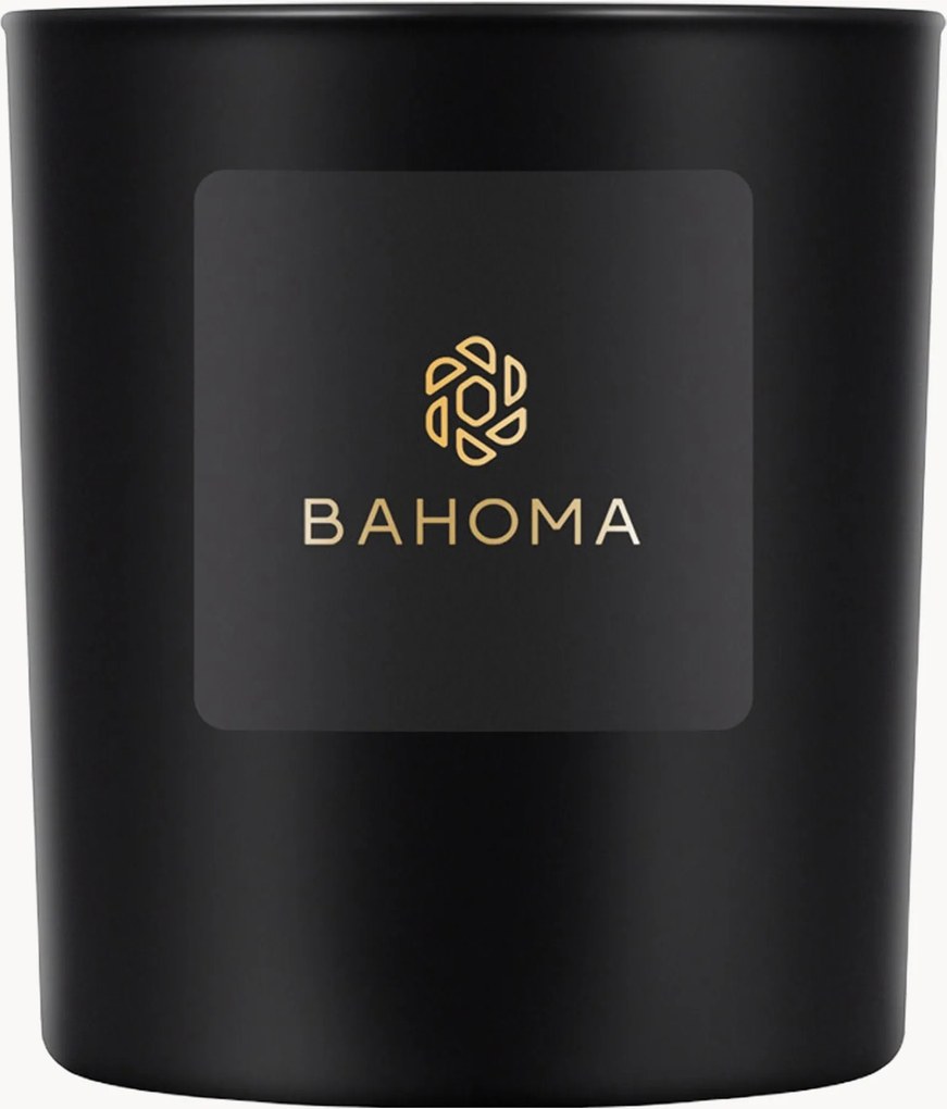 Ručne liata veľká sviečka Obsidian (Black Sandalwood)