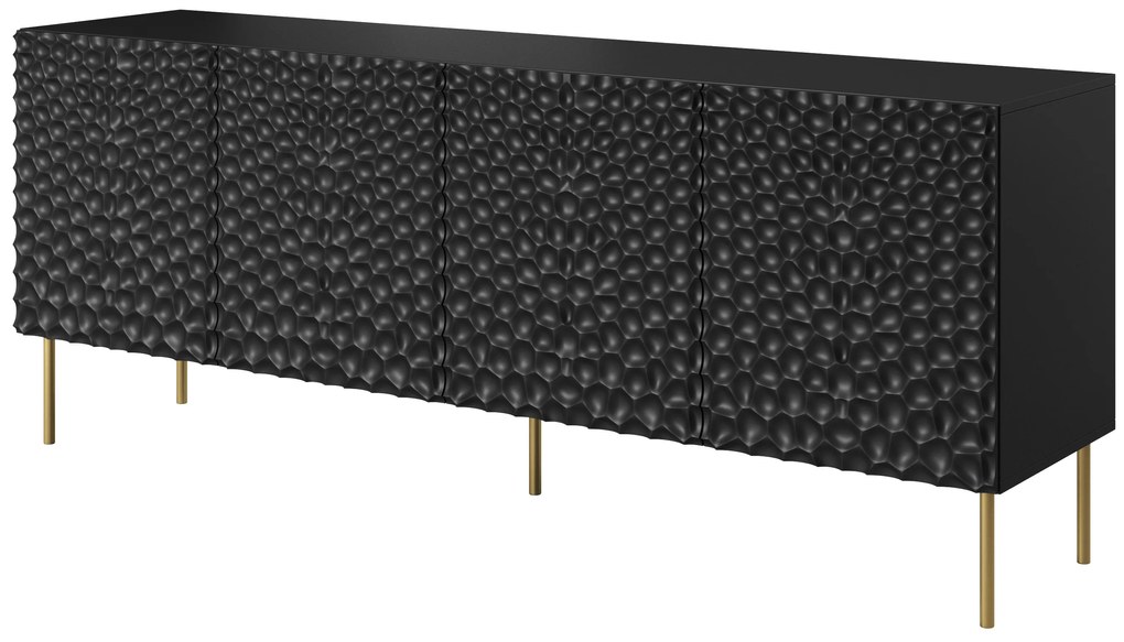 Cama Komoda Hole 4D čierna