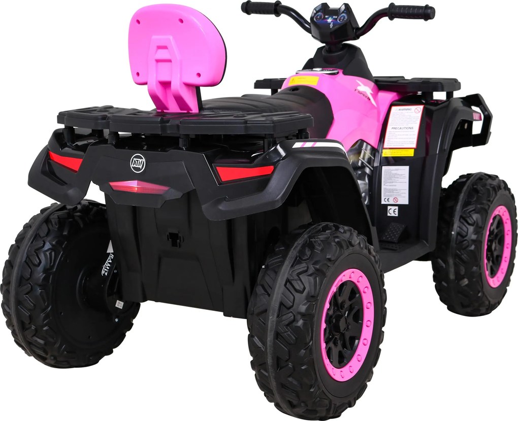 Ramiz Štvorkolka XT-Speed pre deti Ružová + 4x4 + EVA + Pomalý štart + MP3 rádio + LED