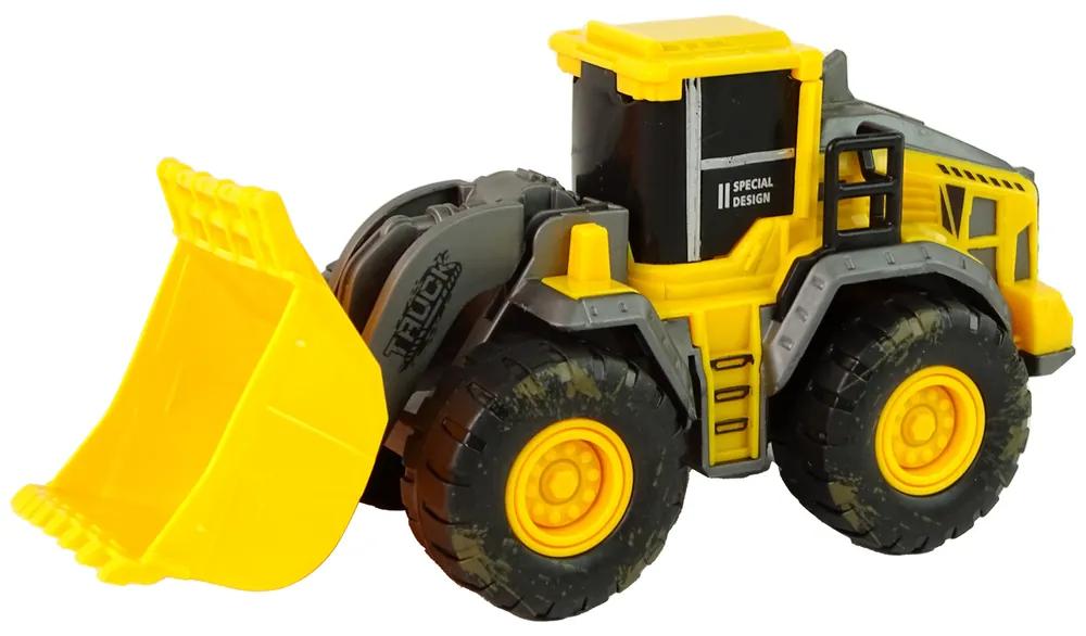 Lean Toys Súprava stavebných vozidiel - 3 žlté modely
