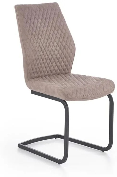 Halmar Jedálenská stolička K272, tmavo béžová DALLAS/eko koža