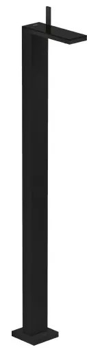 Axor MyEdition - Páková umývadlová batéria stojaca na podlahe s odtokovou súpravou Push-Open, čierna matná/čierne sklo 47040670