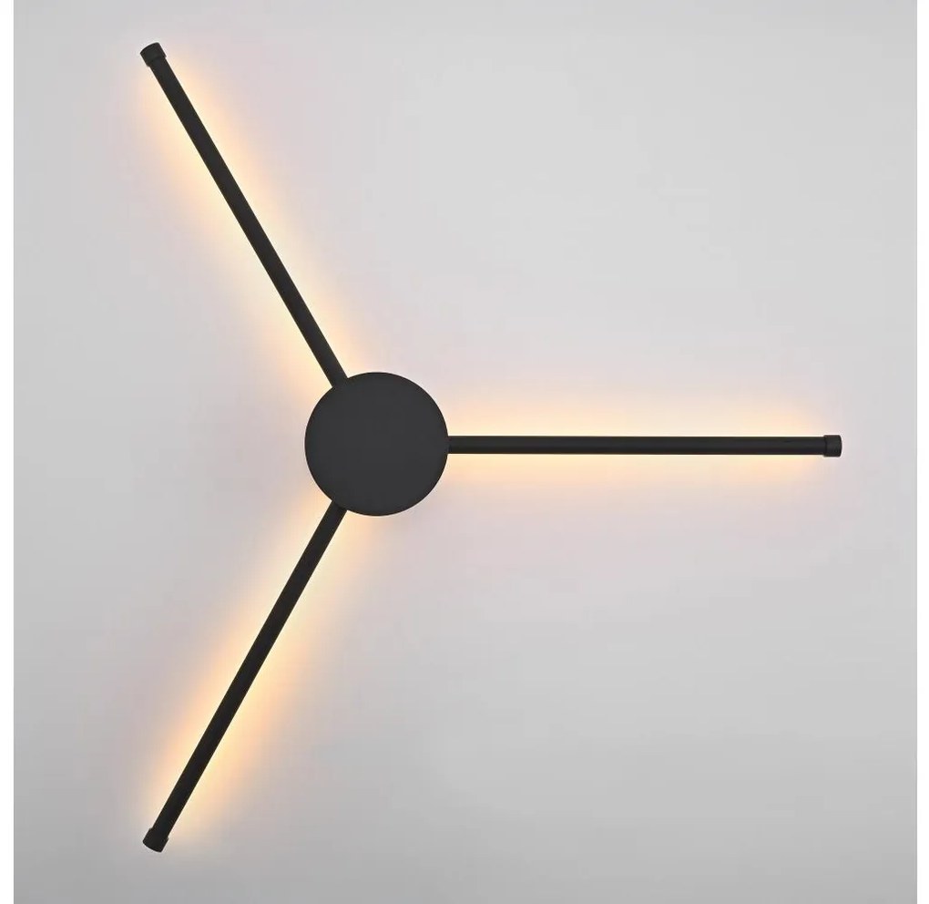 Brilagi - LED Nástenné svietidlo LUGO TRE LED/14W/230V čierna
