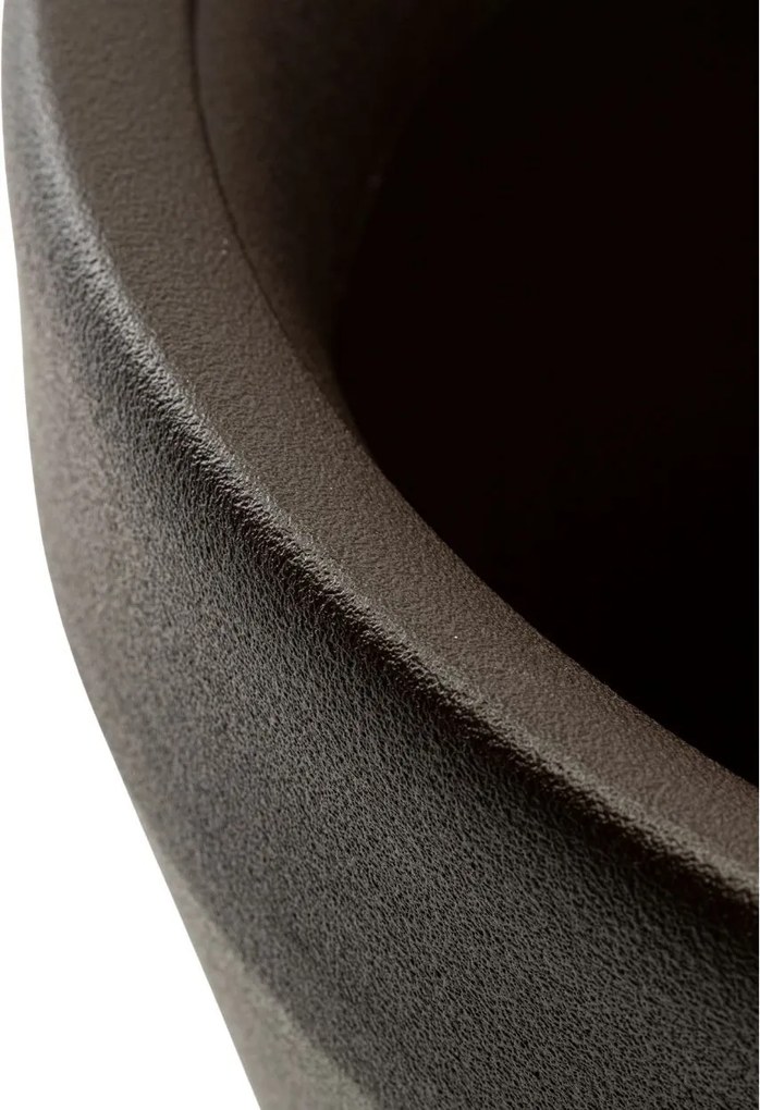 Plastový květináč Purea 49,4x55,4 cm mokka hnědý