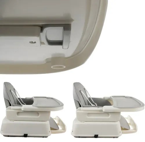 Detská stolička na kŕmenie Kruzzel 22014 - sivá