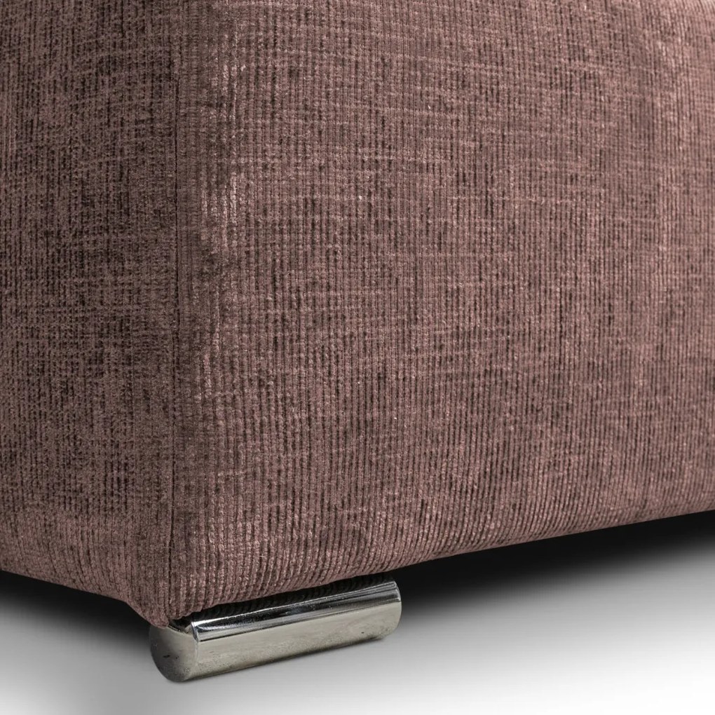 Rozkladacia pohovka Anafi, tmavo ružová látka