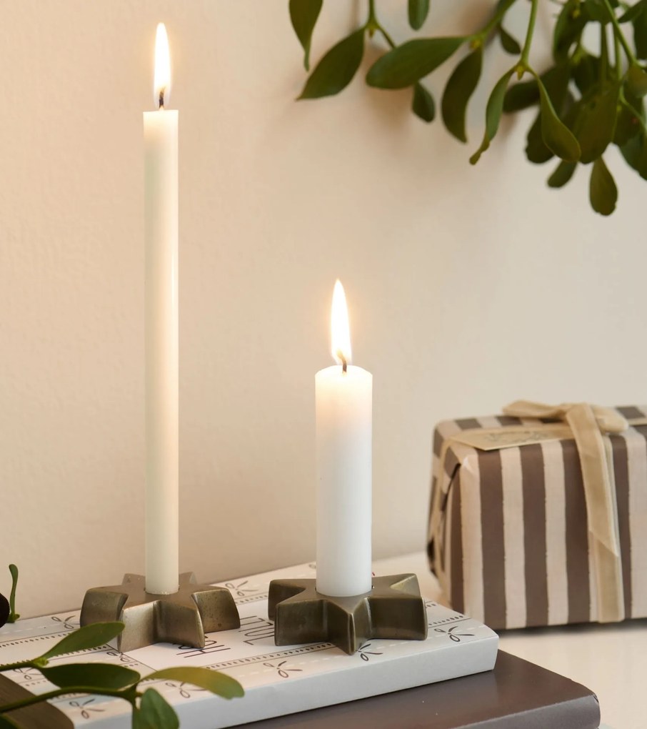 Ib Laursen Svietnik na úzku sviečku Star-shaped