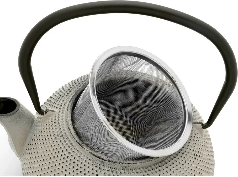 Sivá kanvica na čaj z liatiny 1,1 l Jang – Bredemeijer