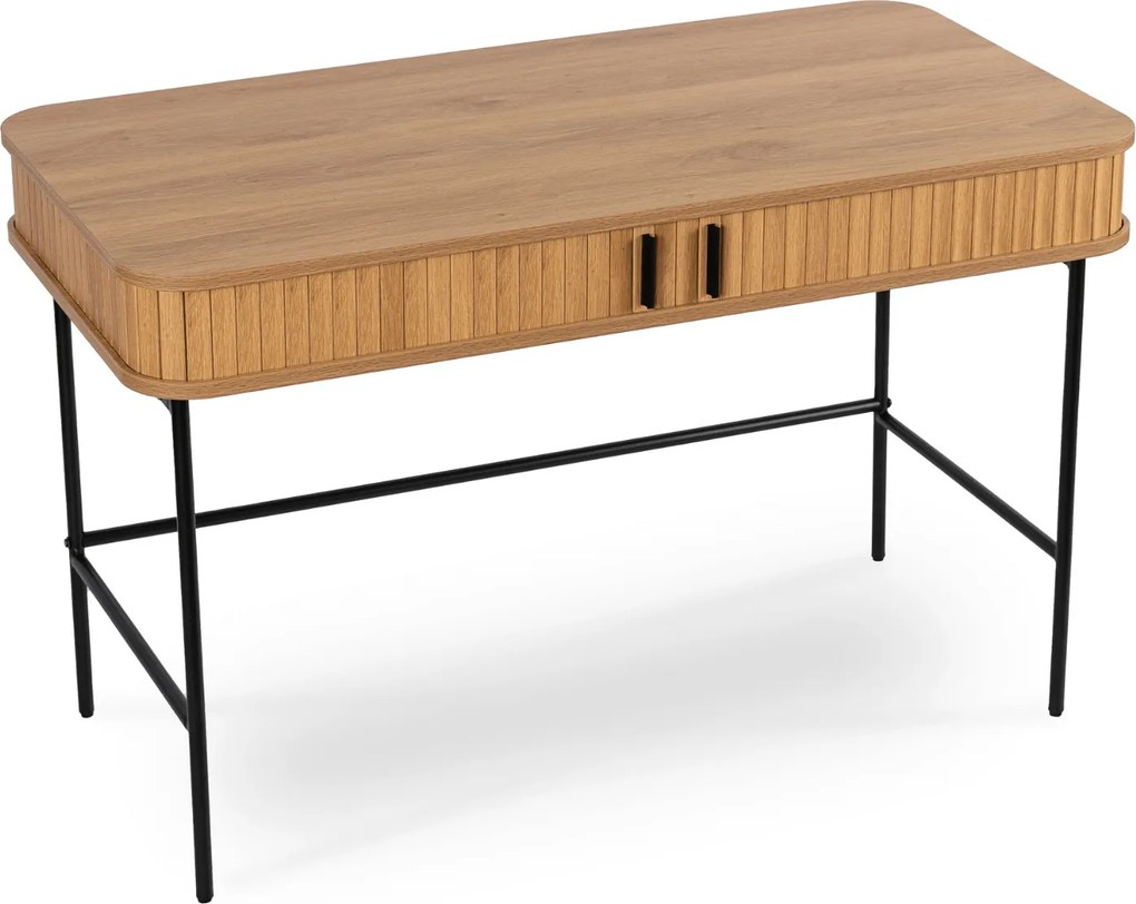 PROXIMA.store - Písací stôl TRISH FARBA: čierna