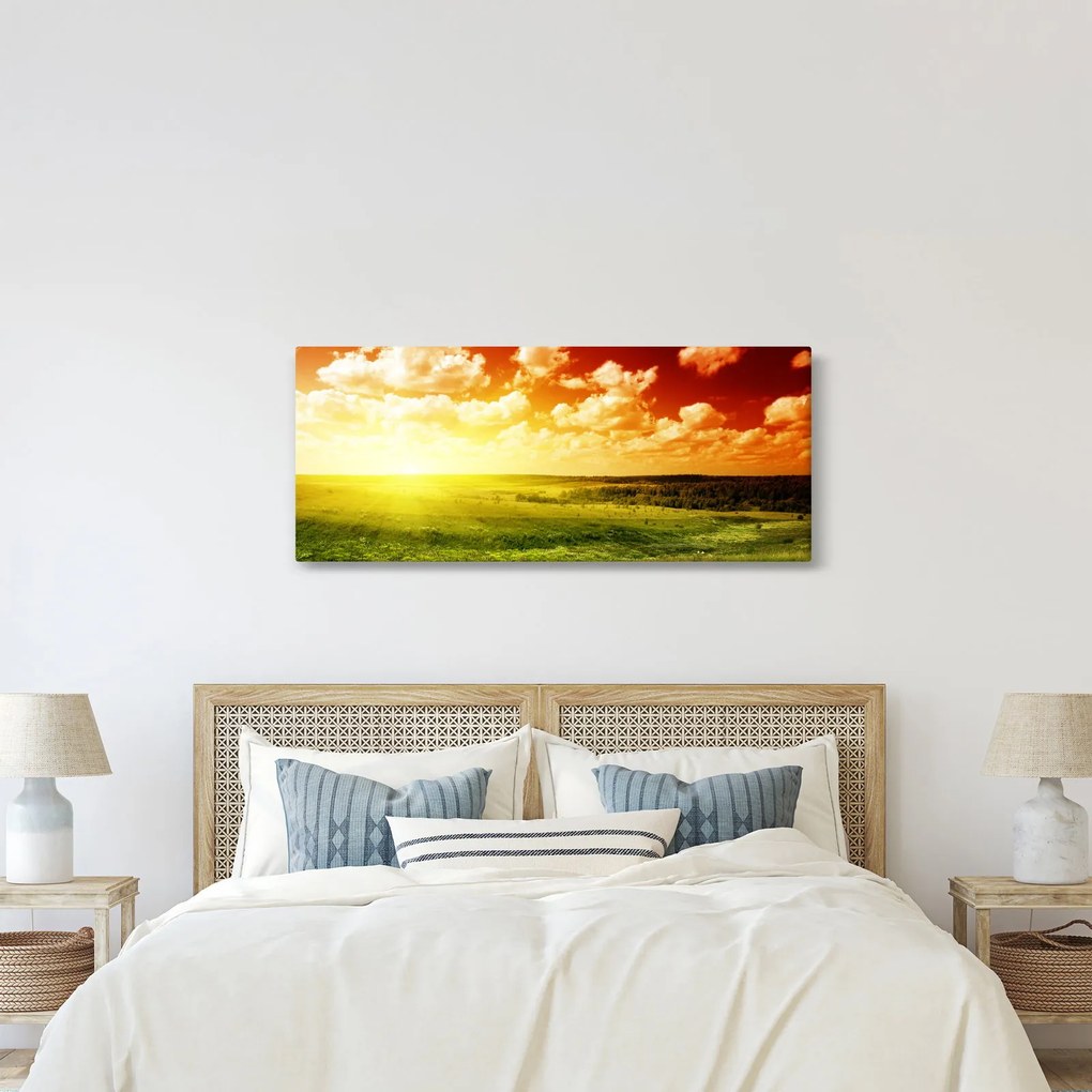 Obraz letnej lúky (120x50 cm)