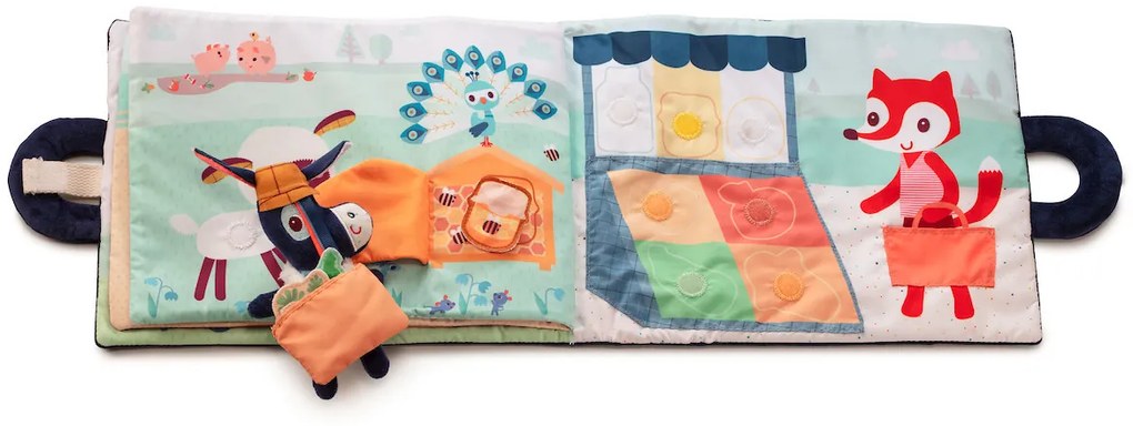 Lilliputiens - textilná knižka - Oslík Ignác na farme