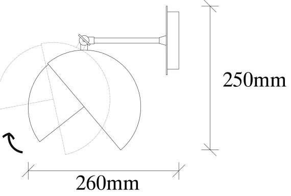 Nástenná lampa BERCESTE 1xE27/40W/230V