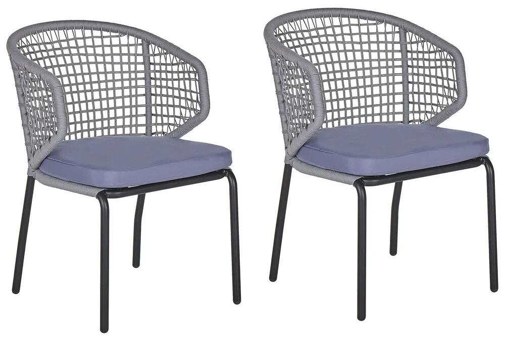 Set 2 ks. záhradných stoličiek Pali (sivá). Vlastná spoľahlivá doprava až k Vám domov. 1035759