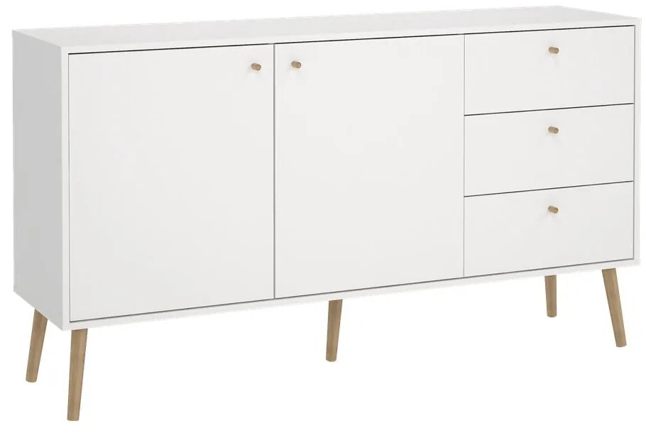 Biela nízka komoda 149x82 cm Bodo – Tvilum