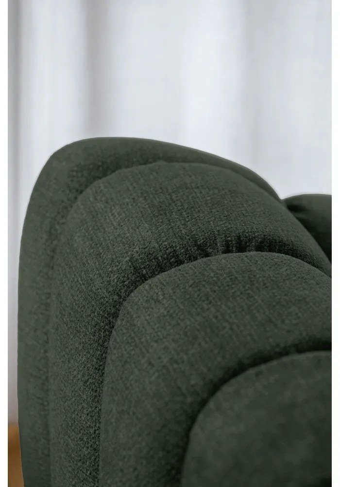 Tmavozelená rohová pohovka (pravý roh/s leňoškou) Shell – Miuform