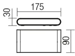 Redo 9622 - vonkajšie nástenné LED svietidlo KLIPPE LED/13W/230V 3000K IP54 biele