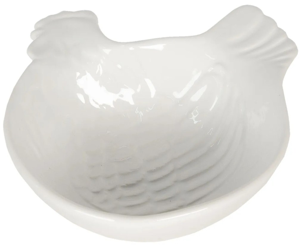 Keramická miska v tvare sliepky Campagne - 14 * 17 * 15 cm