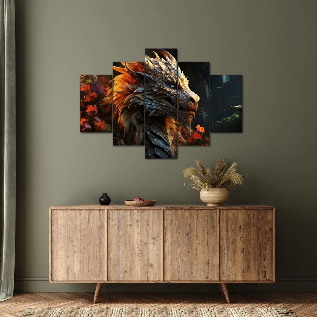Obraz - Drak (150x105 cm)