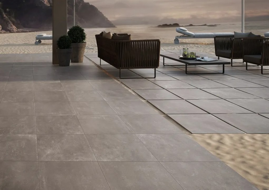 Dlažba Namur Taupe gres rett. 75x75x2