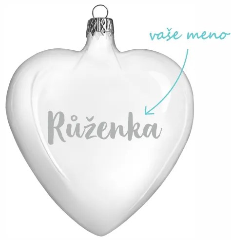 Pieskovaná banka veľké srdce s menom 10,5 cm