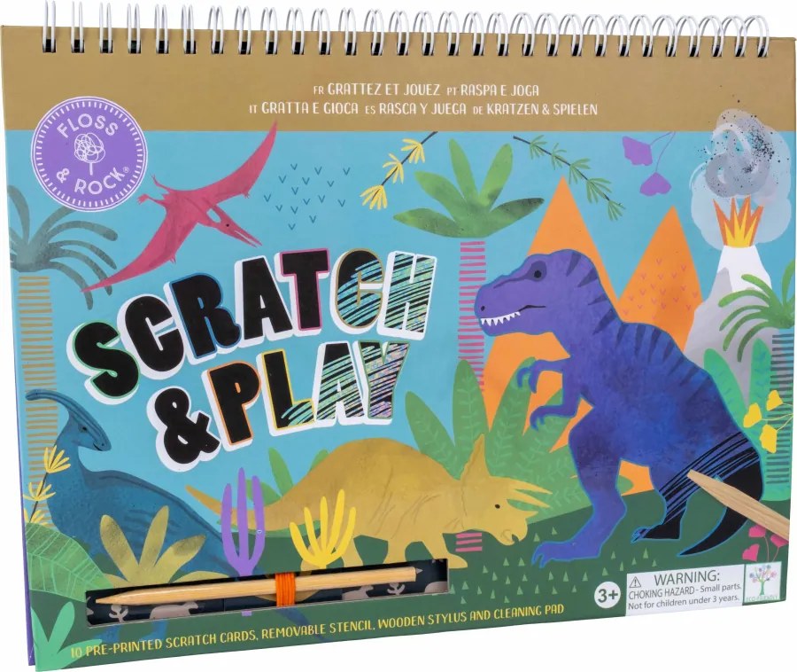 Tabuľka s vyškrabávačkami Dinosaurus