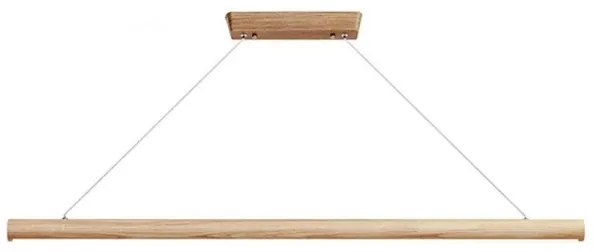 LED Luster na lanku LED/26W/230V 4000K 150 cm jaseň/masív