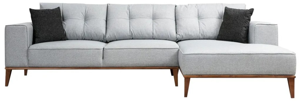 Rohová pohovka Montana svetlošedá