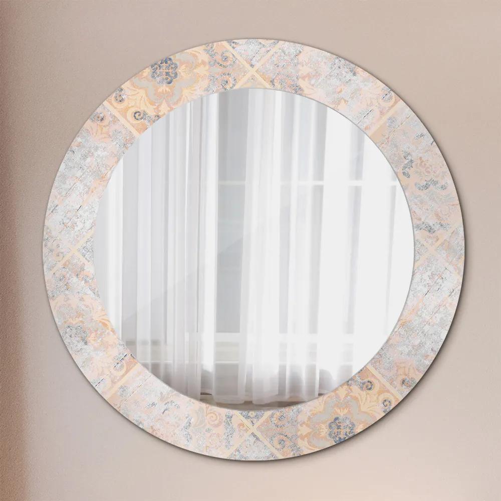Okrúhle ozdobné zrkadlo Ošúchaný mozaik fi 60 cm