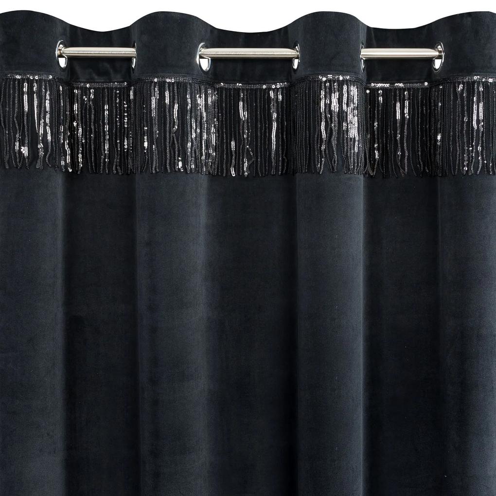 Hotová záclona JASPER 140x250 CM čierna