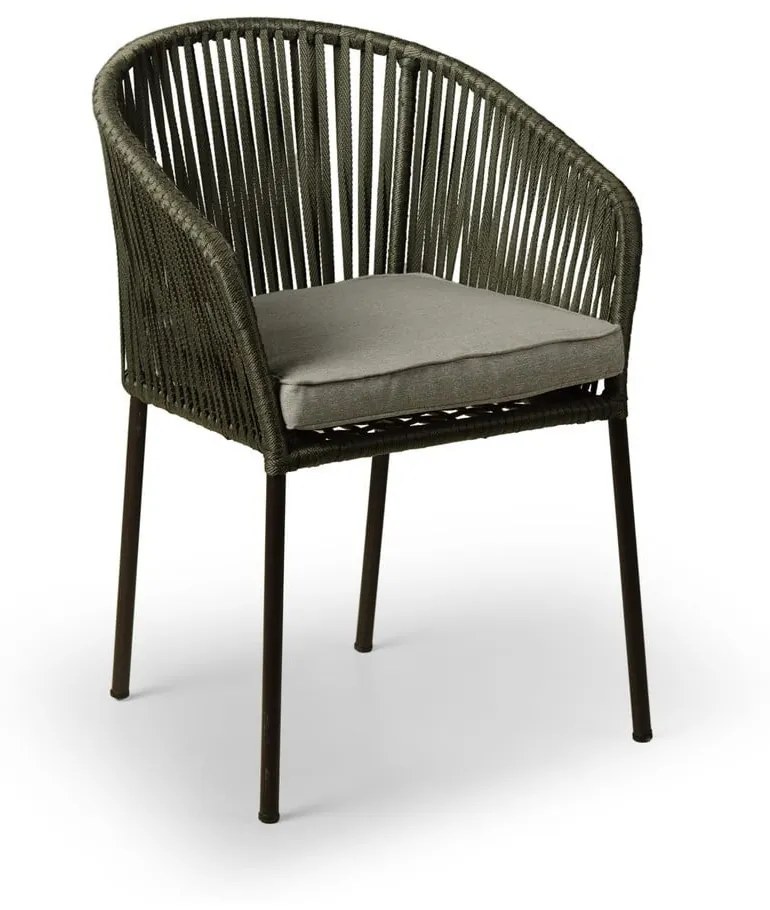 TEXIM TRAPANI - sada záhradných stoličiek - zelená, polyester + kov