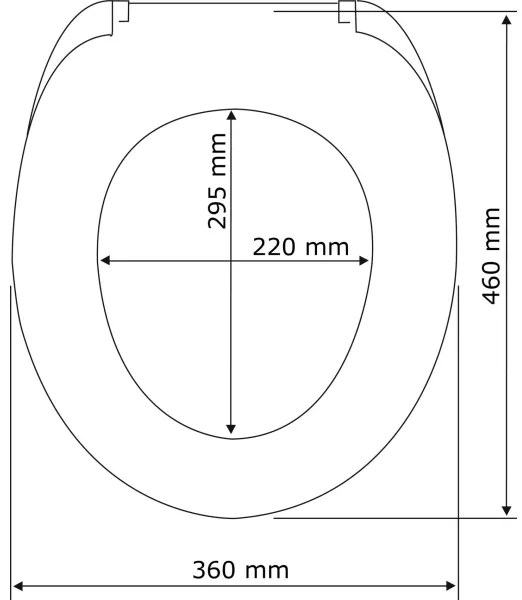 WENKO 22415100-WC sedátko HABOS 46x36 cm biela/strieborná