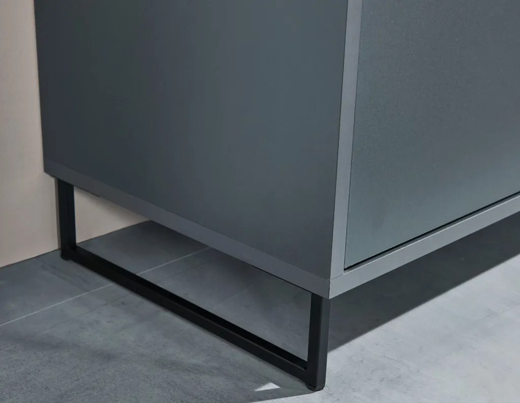 Komoda so šuplíkmi Cologne, 50 cm, antracitová