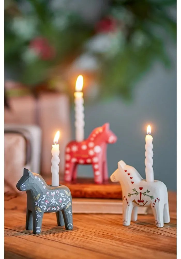 Polyresínové svietniky v súprave 3 ks Siffer – Bloomingville