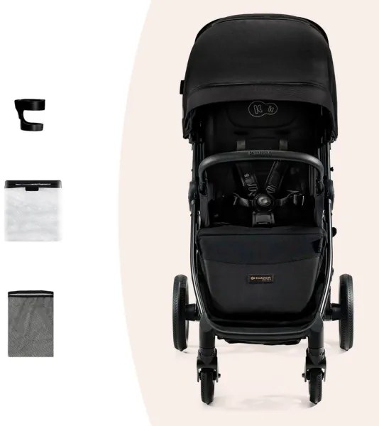 KINDERKRAFT SELECT - Športový kočík MITZY Ink black