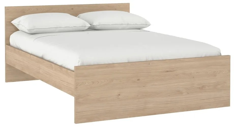 Dvojlôžková posteľ v dekore duba v prírodnej farbe 160x200 cm Naia – Tvilum