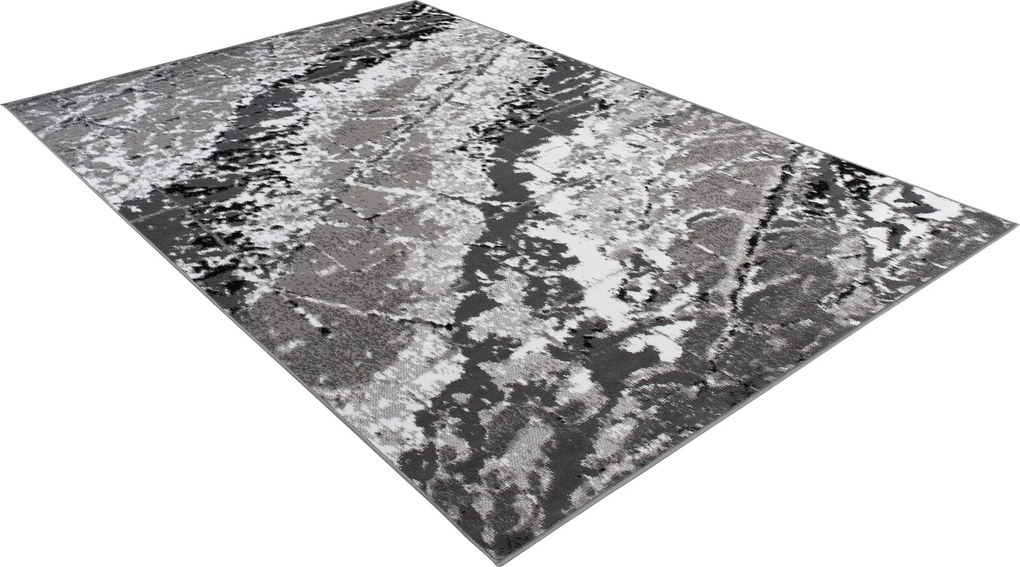 TA Koberec Q543D WHITE MAYA PP EYM Sivý Obdĺžnikový Rozmer: 200x300 cm