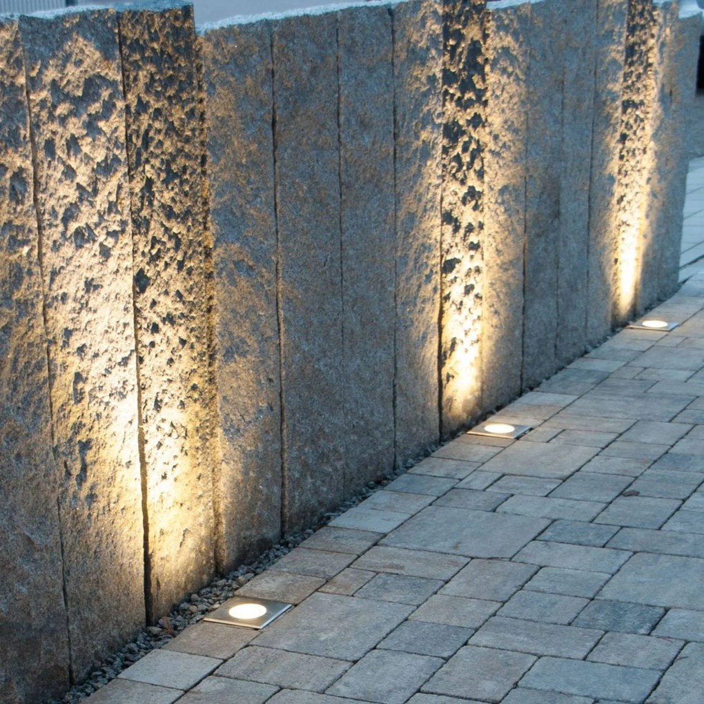 Hranaté zapustené podlahové svetlo Brandenburg