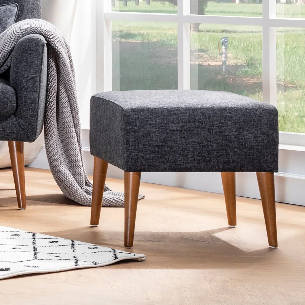 Kreslo Zeni Pouf Dark Grey