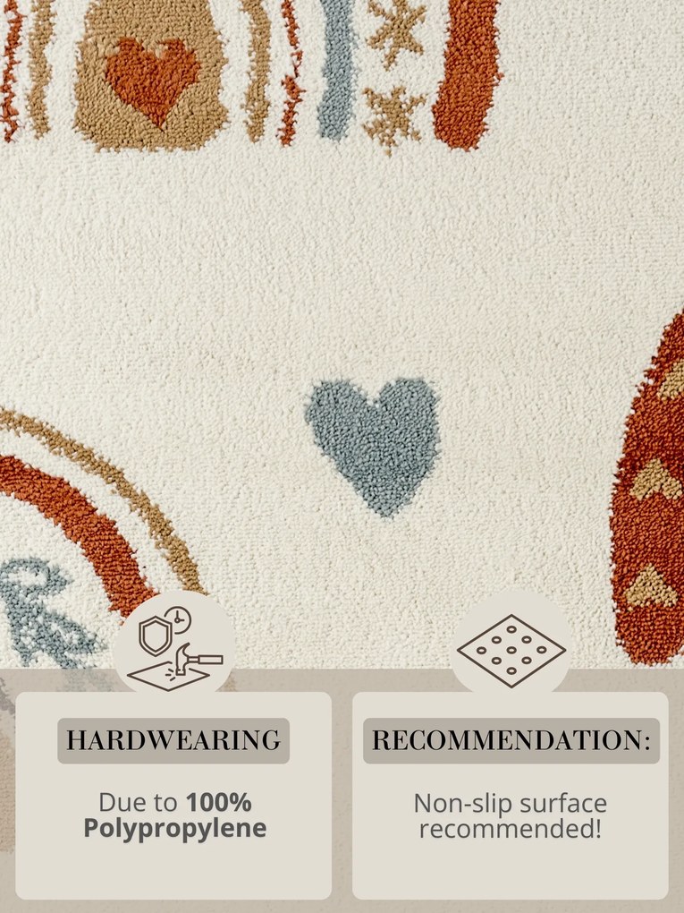 Hanse Home, Detský koberec Adventures 106415 Cream Multicolor, 160x235, viacfarebná, detská izba