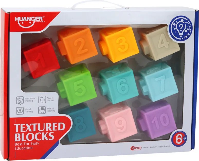 LEAN Toys Vzdelávacie puzzle pre batoľatá Tvary Čísla