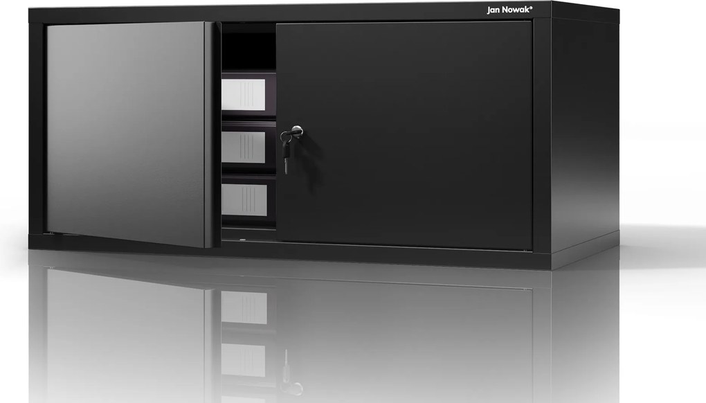 Nadstavec na šatníkovú skriňu EWA Compact 800 x 380 x 400 mm, čierny