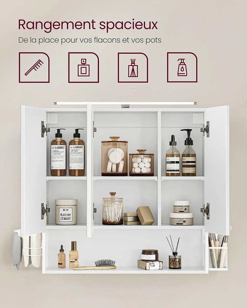 Kúpeľňová skrinka SONGMICS BBK124W14