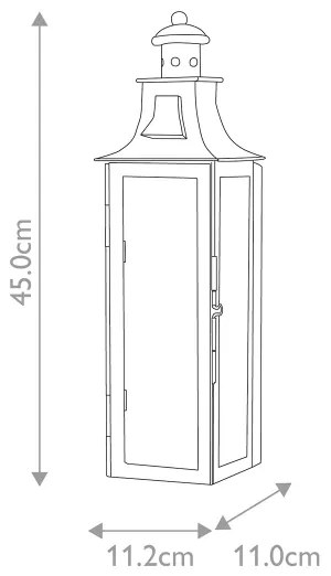 Elstead STOW - Vonkajšie nástenné svietidlo STOW 1xE14/60W/230V IP44