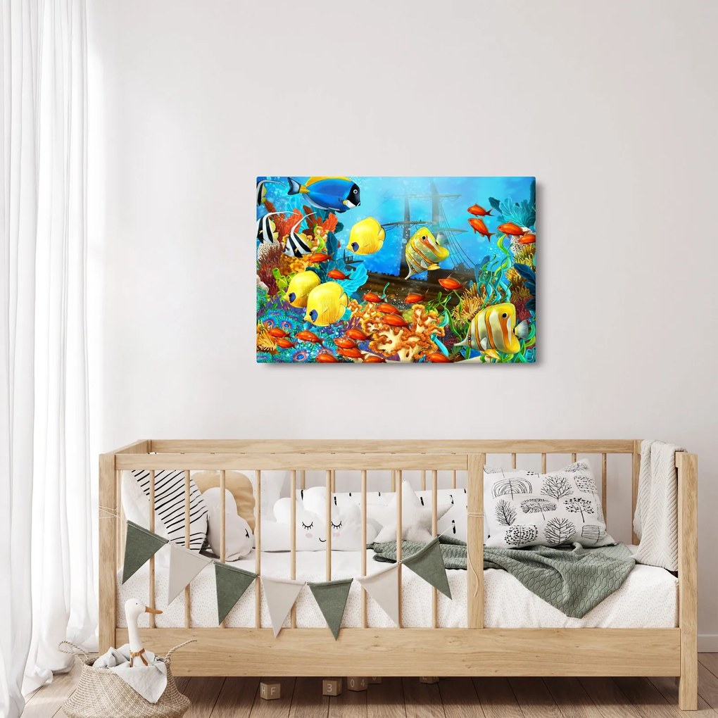Obraz - Farebný koralový útes (90x60 cm)