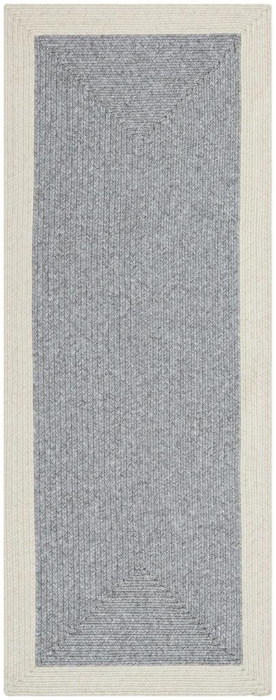 NORTHRUGS - Hanse Home koberce Kusový koberec Braided 105555 Grey Creme – na von aj na doma - 120x170 cm